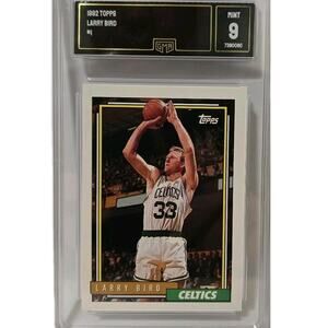 1992 Larry Bird #1 Topps GMA 9 Boston Celtics